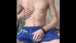 Hot Young Russian Masturbating With Sexy Hollister Boxers + BIGGEST CUMSHOT EVER!!!