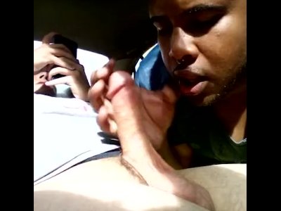 hot &sweaty blowjob in car