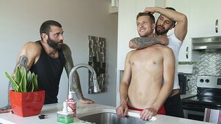 Perv Stepdads Romeo Davis & Markus Kage Take Turns Drilling Stepson On