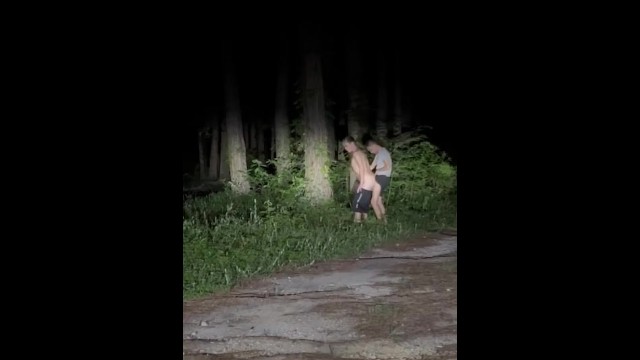 We fucked in the forest ???????????? He made me eat my cum