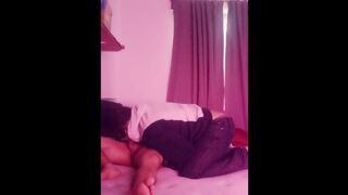 My straight and married neighbor, waits for his wife to leave to