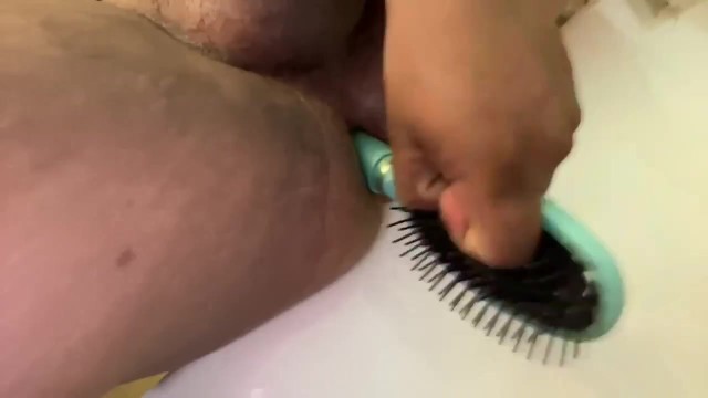 First Time Using A Brush SUPER HORNY