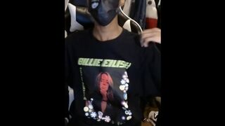 Gifted Black Twunk Jerks Off on Cam